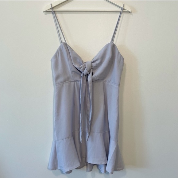 Saints & Secrets Baby Blue Flutter Dress NWT - Picture 13 of 15